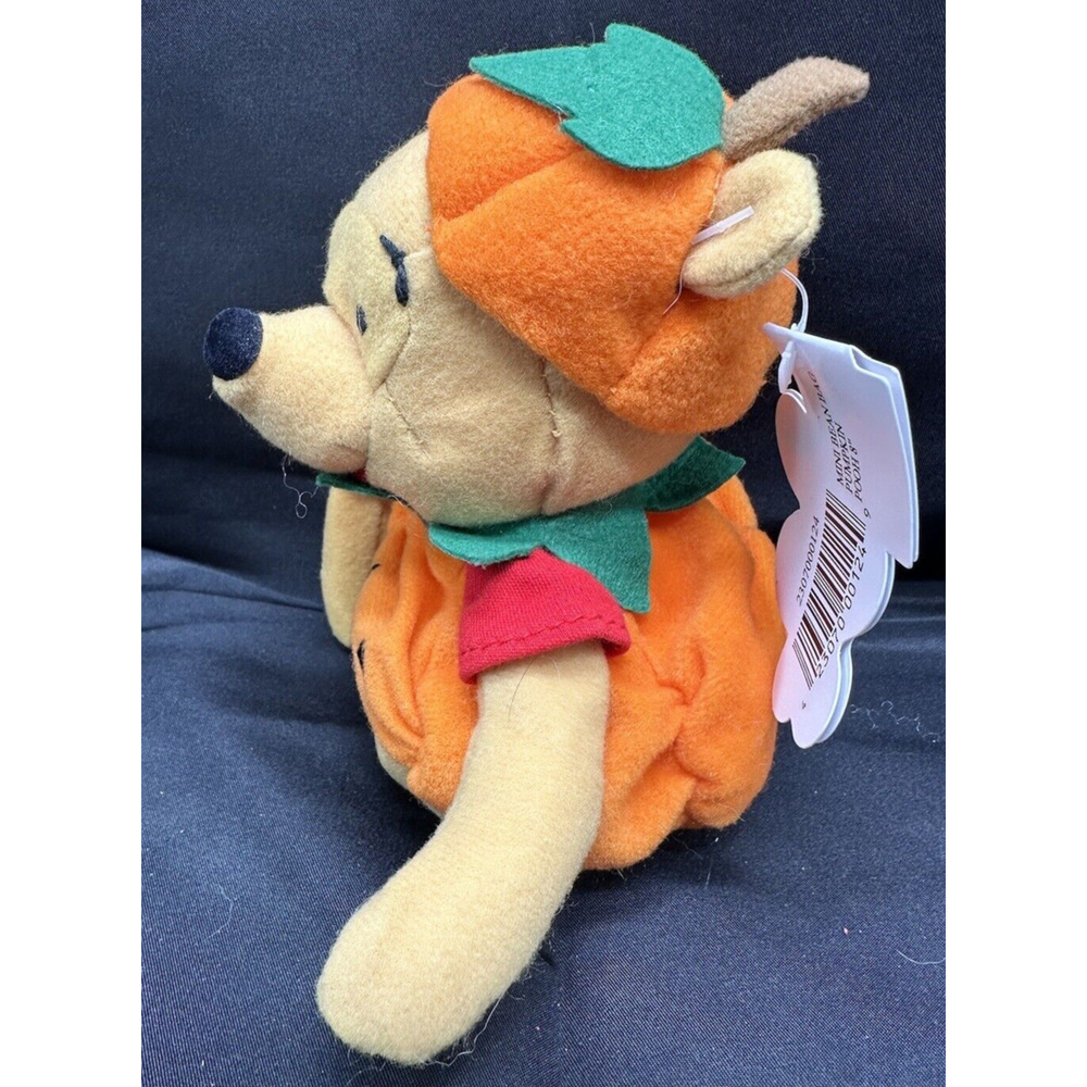 VINTAGE Disney Pumpkin Pooh - Bean Bag / Beanie - New! MWMT! - Picture 3 of 6